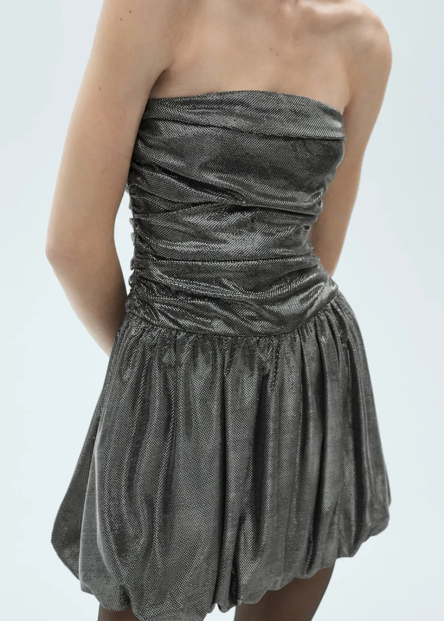 MANGO Sukienki I Kombinezony*Sukienka bez ramiączek ze spódnicą typu bombka