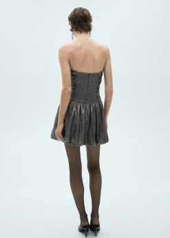 MANGO Sukienki I Kombinezony*Sukienka bez ramiączek ze spódnicą typu bombka