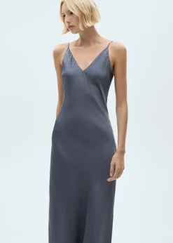 MANGO Sukienki I Kombinezony*Sukienka bieliźniana ze strasem