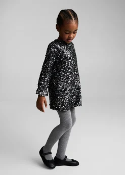 Dzieci MANGO Sukienki I Kombinezony*Sukienka cekinowe aplikacje