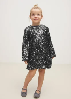 Dzieci MANGO Sukienki I Kombinezony*Sukienka cekinowe aplikacje