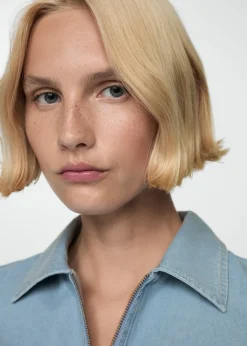 MANGO Sukienki I Kombinezony*Sukienka dżinsowa z paskiem