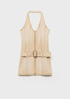 MANGO Sukienki I Kombinezony*Sukienka dżinsowa z paskiem