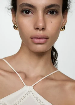 MANGO Sukienki I Kombinezony*Sukienka haftowana z dekoltem halter