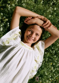 Dzieci MANGO Sukienki I Kombinezony*Sukienka haftowane detale