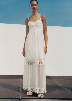 MANGO Sukienki I Kombinezony*Sukienka haftowane detale