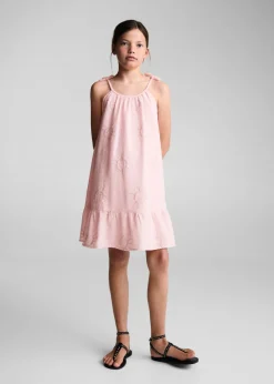 Dzieci MANGO Sukienki I Kombinezony*Sukienka haftowane detale