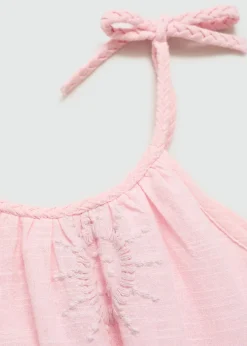 Dzieci MANGO Sukienki I Kombinezony*Sukienka haftowane detale