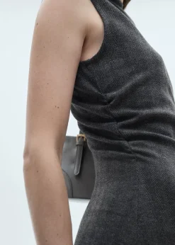 MANGO Sukienki I Kombinezony*Sukienka jodełkowy deseń