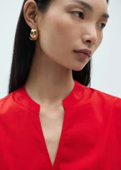 MANGO Sukienki I Kombinezony*Sukienka kopertowa bawełniana