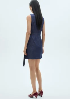 MANGO Sukienki I Kombinezony*Sukienka kopertowa z denimu