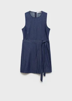 MANGO Sukienki I Kombinezony*Sukienka kopertowa z denimu