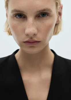 MANGO Sukienki I Kombinezony*Sukienka kopertowa z klamrą