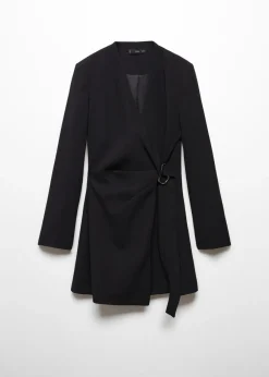 MANGO Sukienki I Kombinezony*Sukienka kopertowa z klamrą