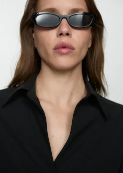 MANGO Sukienki I Kombinezony*Sukienka kopertowa z plisowaniem