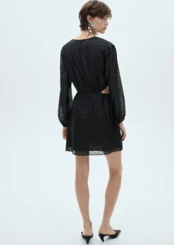 MANGO Sukienki I Kombinezony*Sukienka kopertowa z wycięciami po bokach