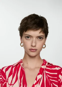 MANGO Sukienki I Kombinezony*Sukienka kopertowa ze wzorem