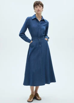 MANGO Sukienki I Kombinezony*Sukienka koszulowa dżinsowa