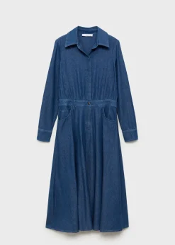 MANGO Sukienki I Kombinezony*Sukienka koszulowa dżinsowa