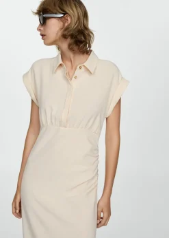 MANGO Sukienki I Kombinezony*Sukienka koszulowa drapowana