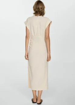 MANGO Sukienki I Kombinezony*Sukienka koszulowa drapowana