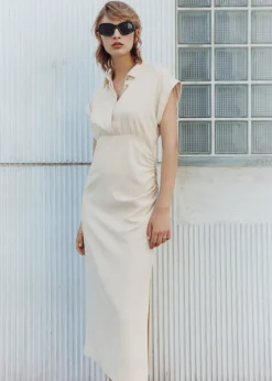 MANGO Sukienki I Kombinezony*Sukienka koszulowa drapowana