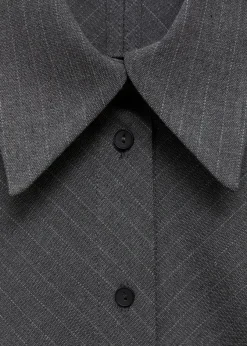 MANGO Sukienki I Kombinezony*Sukienka koszulowa w prążki