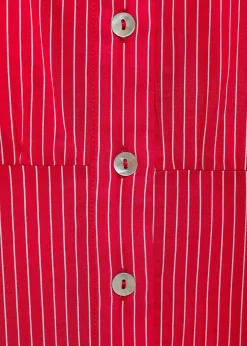 MANGO Sukienki I Kombinezony*Sukienka koszulowa z bawełny w paski