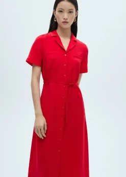 MANGO Sukienki I Kombinezony*Sukienka koszulowa z kieszeniami