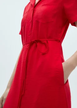 MANGO Sukienki I Kombinezony*Sukienka koszulowa z kieszeniami