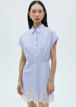 MANGO Sukienki I Kombinezony*Sukienka koszulowa z koronką