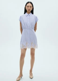 MANGO Sukienki I Kombinezony*Sukienka koszulowa z koronką