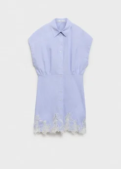 MANGO Sukienki I Kombinezony*Sukienka koszulowa z koronką