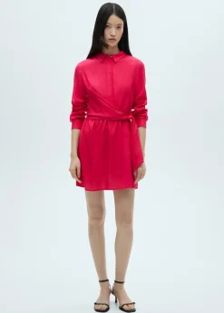 MANGO Sukienki I Kombinezony*Sukienka koszulowa z ozdobnym wiązaniem