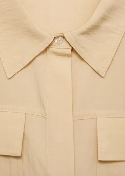 MANGO Sukienki I Kombinezony*Sukienka koszulowa z ozdobnym wiązaniem