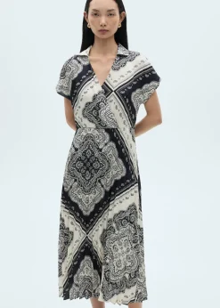 MANGO Sukienki I Kombinezony*Sukienka koszulowa ze wzorem paisley
