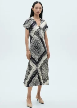 MANGO Sukienki I Kombinezony*Sukienka koszulowa ze wzorem paisley