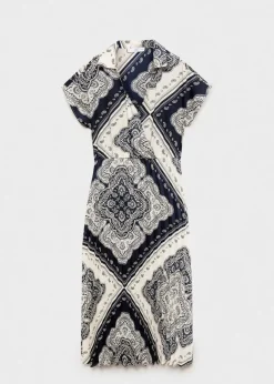 MANGO Sukienki I Kombinezony*Sukienka koszulowa ze wzorem paisley