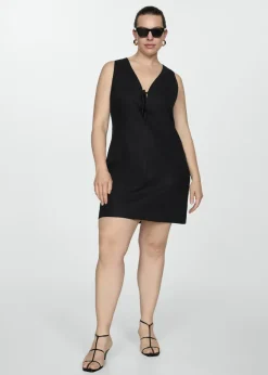 MANGO Sukienki I Kombinezony*Sukienka krótka len