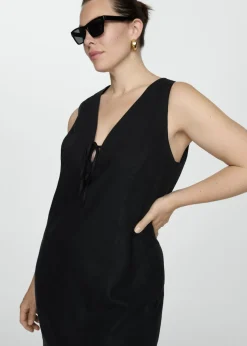 MANGO Sukienki I Kombinezony*Sukienka krótka len