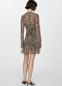 MANGO Sukienki I Kombinezony*Sukienka krótka w panterkę