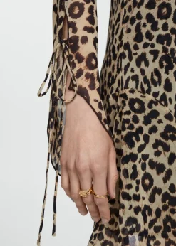 MANGO Sukienki I Kombinezony*Sukienka krótka w panterkę