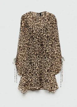 MANGO Sukienki I Kombinezony*Sukienka krótka w panterkę