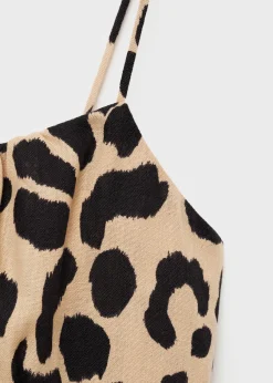 MANGO Sukienki I Kombinezony*Sukienka krótka w panterkę