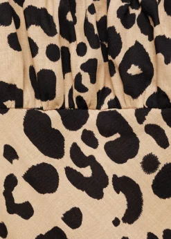 MANGO Sukienki I Kombinezony*Sukienka krótka w panterkę
