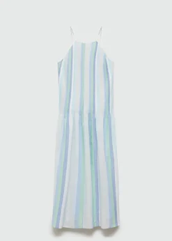 MANGO Sukienki I Kombinezony*Sukienka lniana w paski