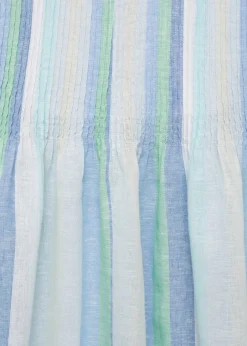 MANGO Sukienki I Kombinezony*Sukienka lniana w paski