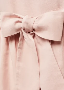 Dzieci MANGO Sukienki I Kombinezony*Sukienka lniana z wiązaniem