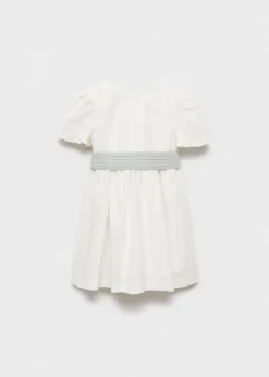 Dzieci MANGO Sukienki I Kombinezony*Sukienka lniana z wiązaniem