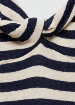 MANGO Sukienki I Kombinezony*Sukienka lniana z węzłem